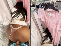 levrette, bonasse - Je défonce ma salope en pleine magasin