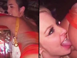 ivre, anulingus - Bourrée et sans culotte, elle se fait lécher le cul en discothèque