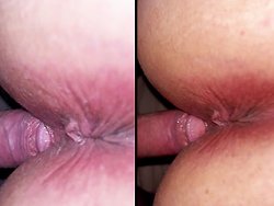 française, levrette - Ma grosse bite dans la chatte serrée de mon épouse