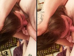 fellation, française - Elle essaye de me gober la bite
