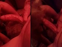 fellation, française - Ma femme en train de sucer ma grosse queue veineuse