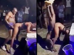 ivre, black - Baise intense et acrobatique dans une fête
