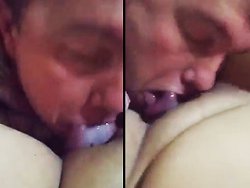 française, Cunnilingus - Elle demande à son homme de venir lécher sa copine