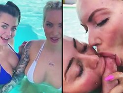 fellation, Trio - Il se fait sucer la queue par deux copines