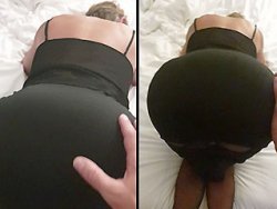 française, exhibition - Une mature rencontrée sur Tinder qui exhibe son cul