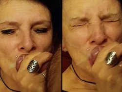 fellation, française - Une longue fellation avec éjéculation au visage