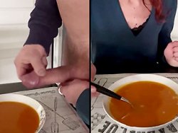 française, branlette - Une bonne branlette dans la soupe de ma femme