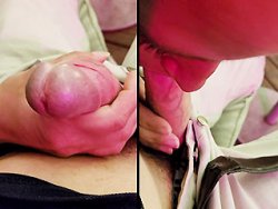 fellation, française - Ma femme me suce lentement en caressant ma grosse queue