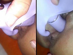 française, Sextoy - Ma femme se fait jouir fort avec son vibro bruyant