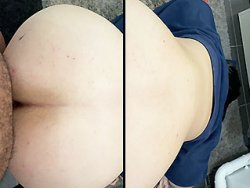 française, levrette - Je foudroie son gros cul de salope en levrette brute