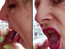 fellation, française - Ma salope mature me vide les couilles à coups de pipe