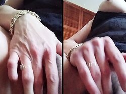 française, chatte poilue - Masturbation intime d’une chatte poilue en POV