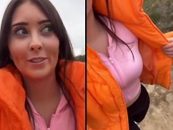 française, bonasse - Baise sauvage dans les bois avec une française excitée
