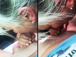 fellation, française - Mon épouse m'offre une pipe parfaite dans la voiture