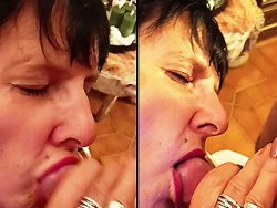 fellation, française - Je lui pompe la bite et avale son sperme chaud