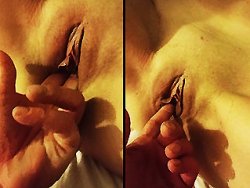 française, chatte rasée - Couple mature en moment intime et caresses sensuelles