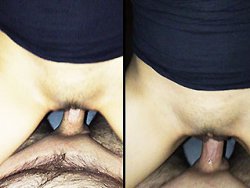 française, sextape - Ma femme s'empale sensuellement sur ma grosse bite