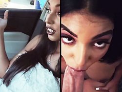 métisse, Salope - Une métisse sexy se fait prendre la chatte par la queue d'un voisin