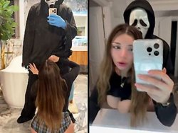 Salope, bonasse - Ghostface baise la chatte d'une  salope super bandante