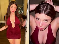 levrette, gros seins - Une bonne pipe baveuse avant de se faire défoncer en levrette