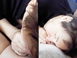 fellation, française - Ma maitresse me suce la queue et avale mon sperme