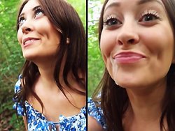 française, bonasse - Une bonasse française se fait prendre la chatte dans les bois