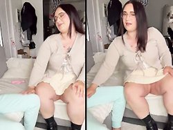 obèse, plan cul - Une nana obèse qui suce la bite devant son plan cul