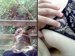 française, levrette - Ma femme accepte de se faire prendre en levrette dans la nature