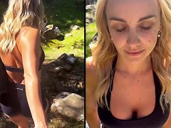 blonde, bonasse - Une salope blonde se fait démonter la chatte en pleine nature