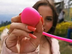 milf, vibro - Un orgasme en faisant du parapente