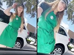 fellation, milf - Une employée d'un fastfood suce la queue de son client