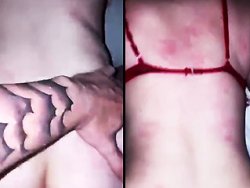 française, levrette - Elle se fait défoncer la chatte dans une jolie levrette