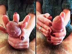 française, branlette - Ma femme me branle et me fait éjaculer