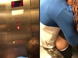 black, exhibition - Baisée dans un ascenseur devant son copain