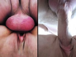 française, levrette - Une levrette puissante au fond de sa chatte mouillée