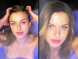 ivre, bonasse - Une nana bourrée se fait doigter la chatte dans un jacuzzi