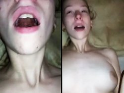 grosse bite, bonasse - Ma nana en train de kiffer ma grosse bite dans sa chatte