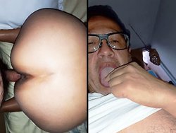 française, plan cul - Un daron défonce la chatte de son plan cul en levrette