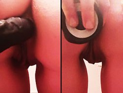 française, gode - Je me rentre un gode dans le cul