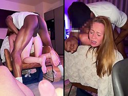 mature, milf - Sa femme se fait prendre par un black devant lui