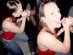 fellation, glory hole - Je filme ma femme sucer un inconnu en glory hole