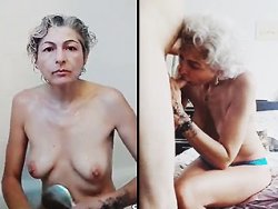française, mamie - Une daronne excitée au cul plat et humide
