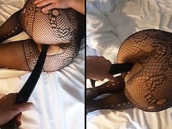 française, gode - Je prépare son cul à la sodomie avec son gode