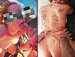 fellation, française - Ma femme vide les couilles d'inconnus dans un camping