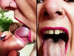 fellation, française - Elle lui suce la bite et avale son sperme avec envie