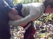 pute - Pute ukrainienne se fait baiser par un client dans les bois