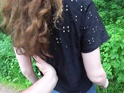 Salope - Une salope de Tinder se fait baiser dans les bois