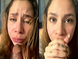 fellation, grosse bite - Elle adore sucer cette grosse bite de black