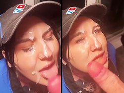 Salope, facial - La livreuse de Domino's pizza se pred un facial
