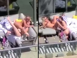 Lesbienne, voisine - Ces voisines lesbiennes baisent sur le balon